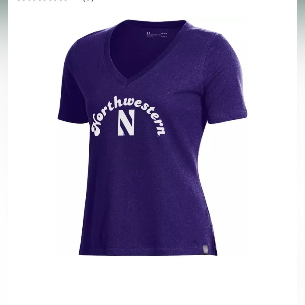 Under Armour Women’s NU Purple Performance V-Neck T-Shirt
